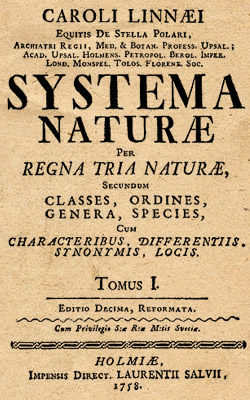 Systema Naturae Cover Page